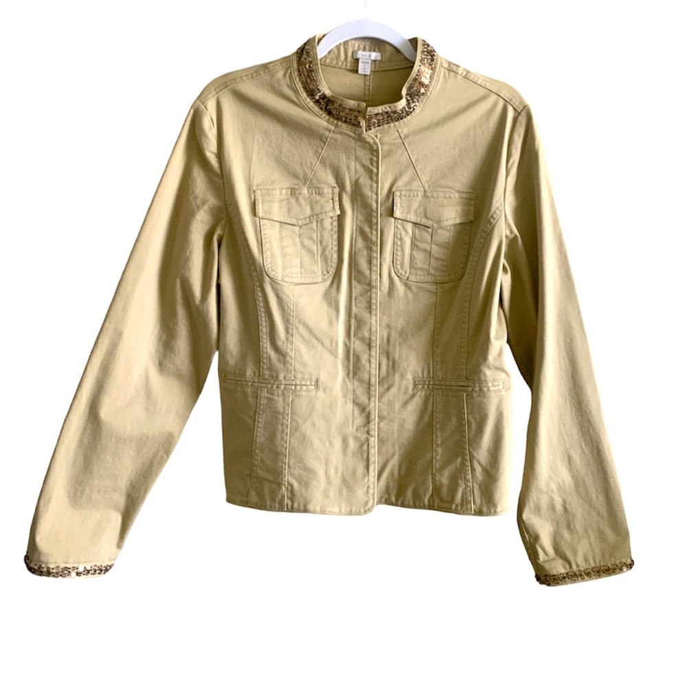 Apt.9 Sequin Embellished Utility Jacket - image 1